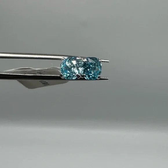 0.75ct Aquamarine Studs - Picture 8 of 10